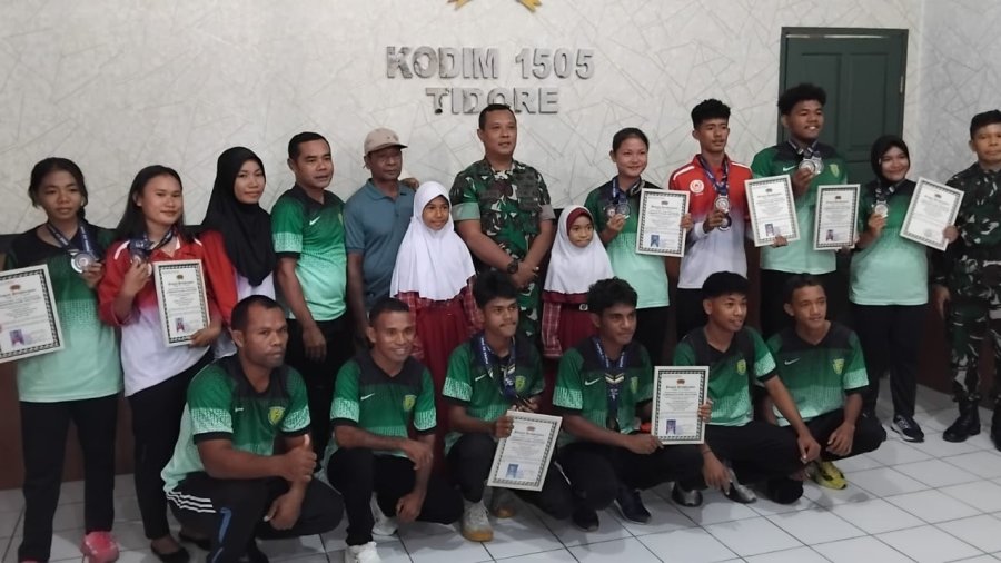 Borong 9 Medali di Popda Morotai, Atlet ATAP TIMUR Dapat Apresiasi Dandim 1505/Tidore